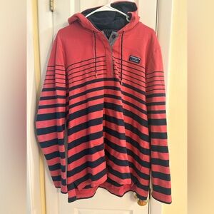 LL Bean striped hoodie